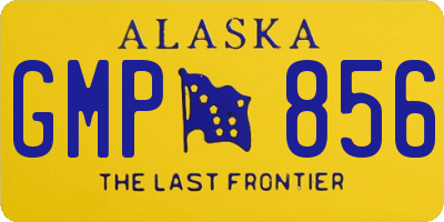 AK license plate GMP856
