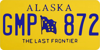 AK license plate GMP872