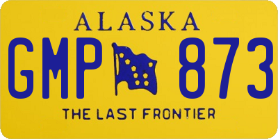 AK license plate GMP873