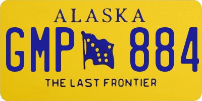 AK license plate GMP884