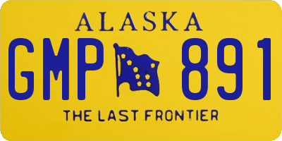 AK license plate GMP891