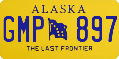 AK license plate GMP897