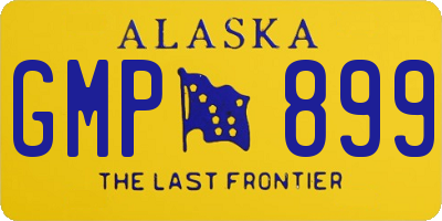 AK license plate GMP899