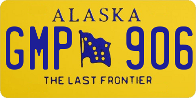 AK license plate GMP906