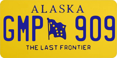 AK license plate GMP909