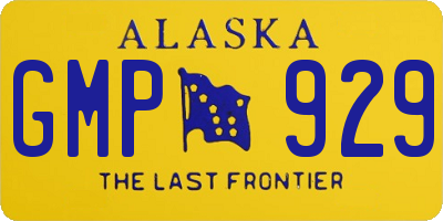 AK license plate GMP929
