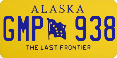AK license plate GMP938