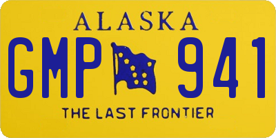 AK license plate GMP941