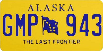 AK license plate GMP943