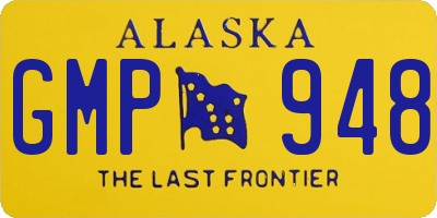 AK license plate GMP948