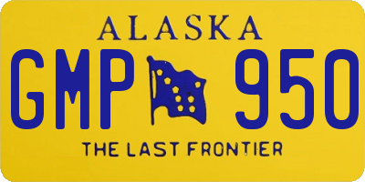 AK license plate GMP950