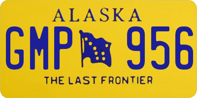 AK license plate GMP956