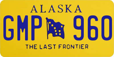 AK license plate GMP960