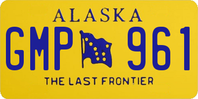 AK license plate GMP961