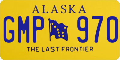 AK license plate GMP970