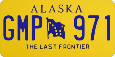 AK license plate GMP971