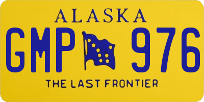 AK license plate GMP976