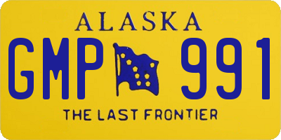 AK license plate GMP991