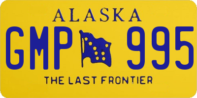 AK license plate GMP995