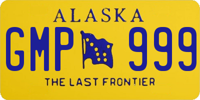 AK license plate GMP999