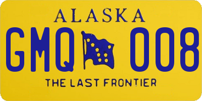AK license plate GMQ008