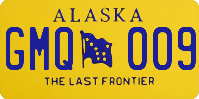AK license plate GMQ009