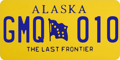 AK license plate GMQ010