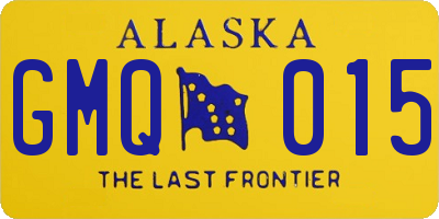 AK license plate GMQ015