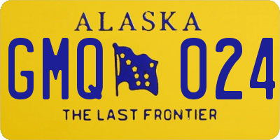 AK license plate GMQ024