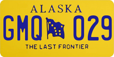 AK license plate GMQ029