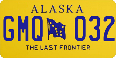 AK license plate GMQ032