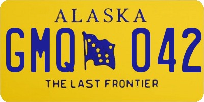 AK license plate GMQ042