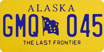 AK license plate GMQ045