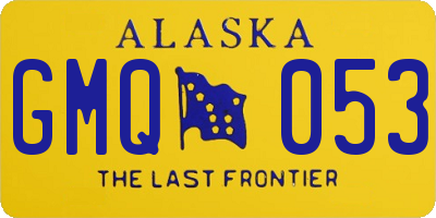 AK license plate GMQ053