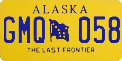 AK license plate GMQ058