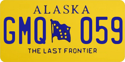 AK license plate GMQ059