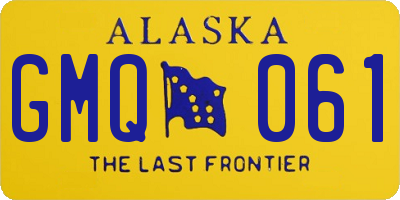AK license plate GMQ061