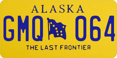 AK license plate GMQ064