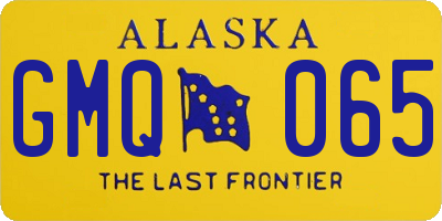 AK license plate GMQ065