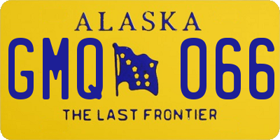 AK license plate GMQ066