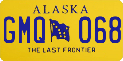 AK license plate GMQ068