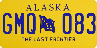 AK license plate GMQ083