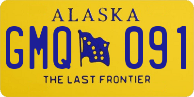 AK license plate GMQ091