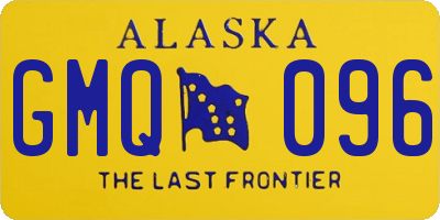 AK license plate GMQ096