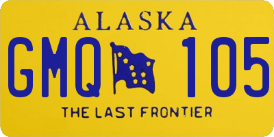 AK license plate GMQ105