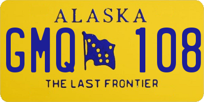 AK license plate GMQ108