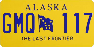 AK license plate GMQ117