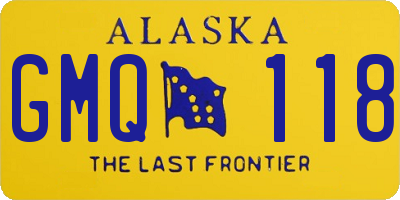 AK license plate GMQ118
