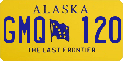 AK license plate GMQ120