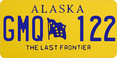 AK license plate GMQ122